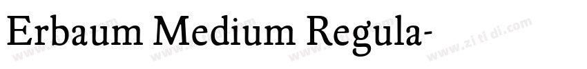 Erbaum Medium Regula字体转换